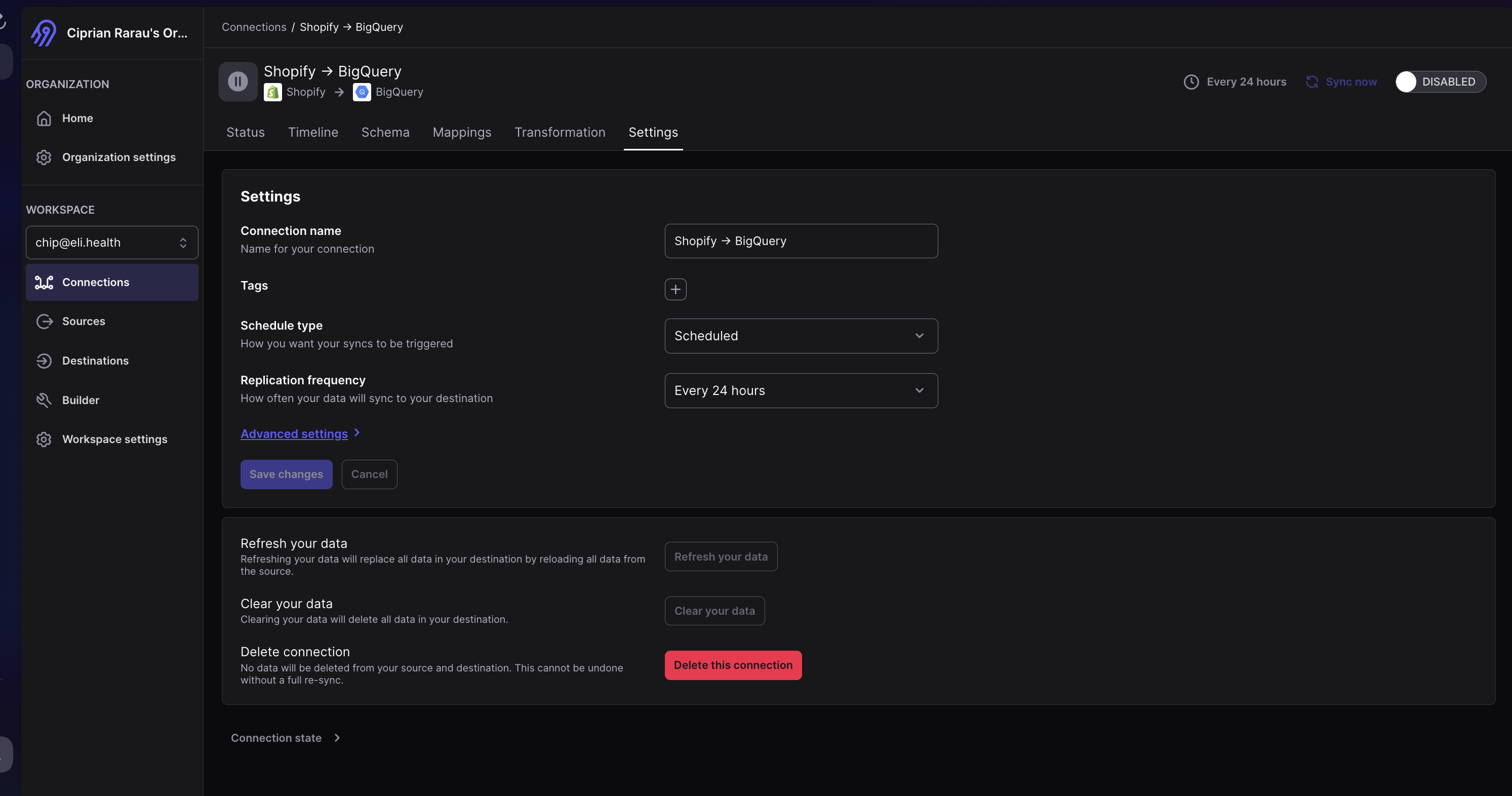 Airbyte Connection Overview