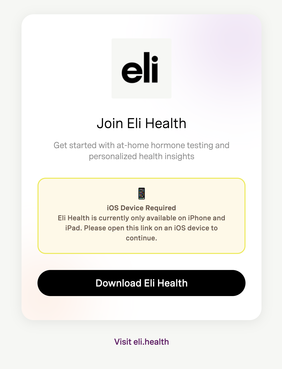 Desktop Deep Link Page